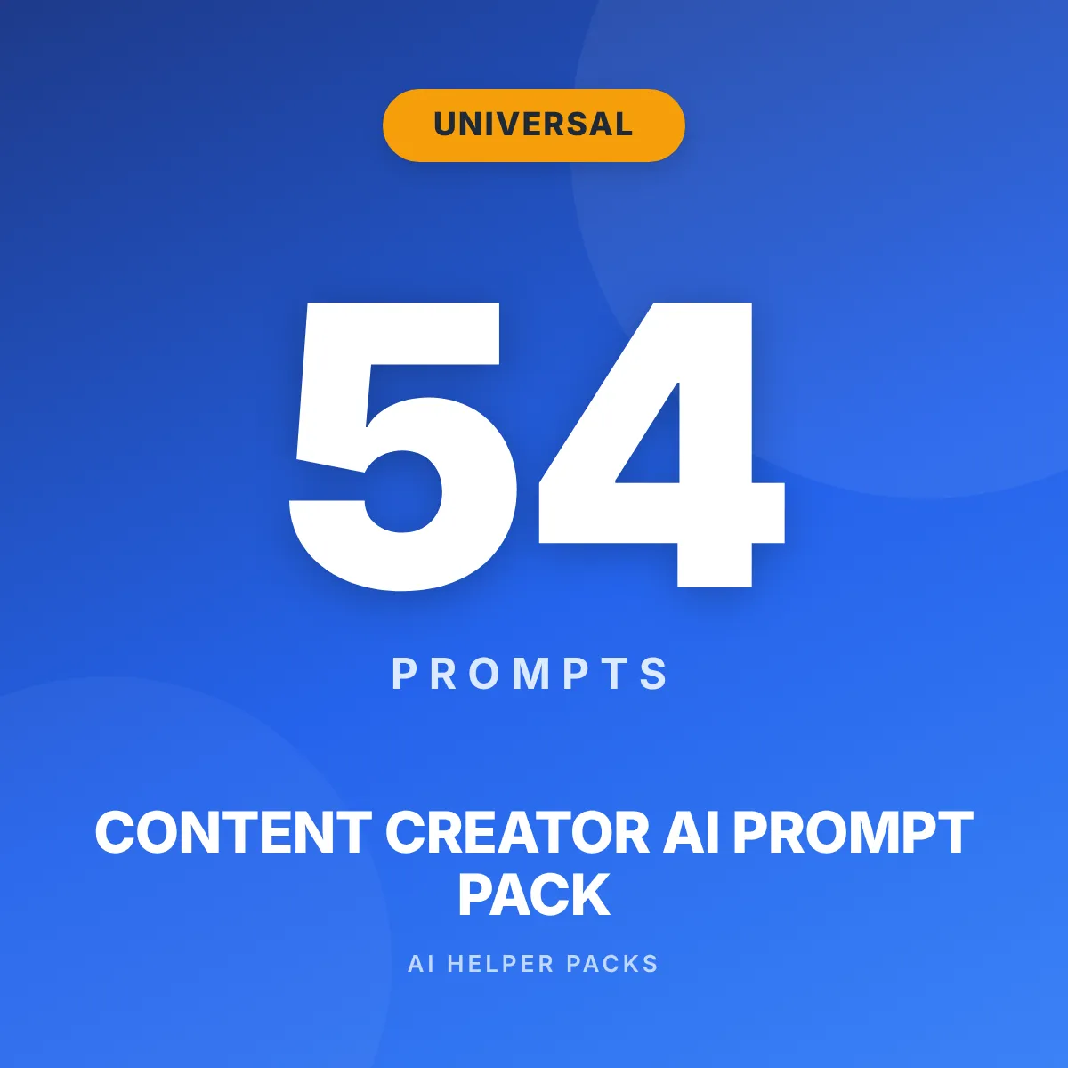 The Content Creator AI Prompt Pack